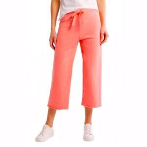 Frank & Eileen Catherine Cropped Sweatpants Wild Strawberry Womens M Cotton Pink